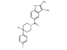 1-[(2,3-dimethyl-1H-indol-5-yl)carbonyl]-4-(4-fluorophenyl)piperidin-4-ol