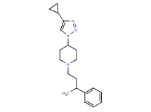 4-(4-cyclopropyl-1H-1,2,3-triazol-1-yl)-1-(3-phenylbutyl)piperidine