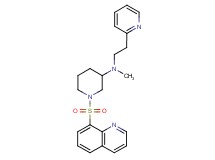 N-methyl-N-[2-(2-pyridinyl)ethyl]-1-(8-quinolinylsulfonyl)-3-piperidinamine