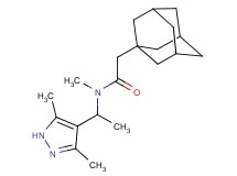 2-(1-adamantyl)-N-[1-(3,5-dimethyl-1H-pyrazol-4-yl)ethyl]-N-methylacetamide