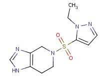 5-[(1-ethyl-1H-pyrazol-5-yl)sulfonyl]-4,5,6,7-tetrahydro-1H-imidazo[4,5-c]pyridine