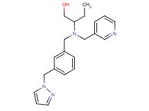 2-[[3-(1H-pyrazol-1-ylmethyl)benzyl](pyridin-3-ylmethyl)amino]butan-1-ol