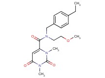 N-(4-ethylbenzyl)-N-(2-methoxyethyl)-1,3-dimethyl-2,6-dioxo-1,2,3,6-tetrahydropyrimidine-4-carboxamide