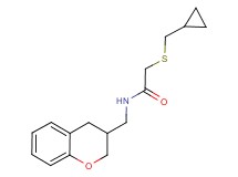 2-[(cyclopropylmethyl)thio]-N-(3,4-dihydro-2H-chromen-3-ylmethyl)acetamide