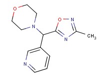 4-[(3-methyl-1,2,4-oxadiazol-5-yl)(3-pyridinyl)methyl]morpholine