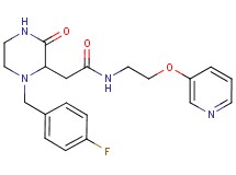 2-[1-(4-fluorobenzyl)-3-oxo-2-piperazinyl]-N-[2-(3-pyridinyloxy)ethyl]acetamide