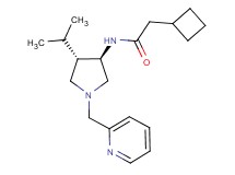 2-cyclobutyl-N-[rel-(3R,4S)-4-isopropyl-1-(2-pyridinylmethyl)-3-pyrrolidinyl]acetamide hydrochloride