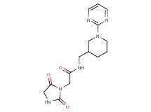 2-(2,5-dioxoimidazolidin-1-yl)-N-[(1-pyrimidin-2-ylpiperidin-3-yl)methyl]acetamide