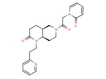 (4aS*,8aR*)-6-[(2-oxopyridin-1(2H)-yl)acetyl]-1-(2-pyridin-2-ylethyl)octahydro-1,6-naphthyridin-2(1H)-one