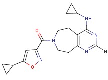 N-cyclopropyl-7-[(5-cyclopropylisoxazol-3-yl)carbonyl]-6,7,8,9-tetrahydro-5H-pyrimido[4,5-d]azepin-4-amine