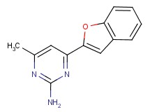 4-(1-benzofuran-2-yl)-6-methyl-2-pyrimidinamine