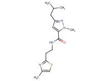 3-isobutyl-1-methyl-N-[2-(4-methyl-1,3-thiazol-2-yl)ethyl]-1H-pyrazole-5-carboxamide