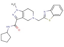 5-(1,3-benzothiazol-2-ylmethyl)-N-cyclopentyl-1-methyl-4,5,6,7-tetrahydro-1H-pyrazolo[4,3-c]pyridine-3-carboxamide