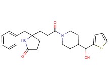 5-benzyl-5-(3-{4-[hydroxy(2-thienyl)methyl]-1-piperidinyl}-3-oxopropyl)-2-pyrrolidinone