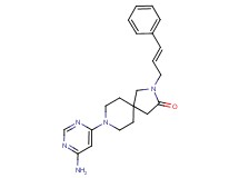 8-(6-amino-4-pyrimidinyl)-2-[(2E)-3-phenyl-2-propen-1-yl]-2,8-diazaspiro[4.5]decan-3-one