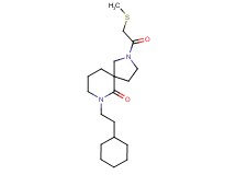 7-(2-cyclohexylethyl)-2-[(methylthio)acetyl]-2,7-diazaspiro[4.5]decan-6-one