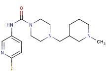 N-(6-fluoropyridin-3-yl)-4-[(1-methylpiperidin-3-yl)methyl]piperazine-1-carboxamide