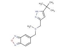 (2,1,3-benzoxadiazol-5-ylmethyl)[(5-tert-butyl-1H-pyrazol-3-yl)methyl]methylamine