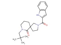 7-(2,2-dimethylpropyl)-2-(1H-indol-2-ylcarbonyl)-2,7-diazaspiro[4.5]decan-6-one