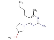 5-butyl-4-(3-methoxypyrrolidin-1-yl)-6-methylpyrimidin-2-amine