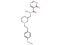 N-({1-[2-(4-methoxyphenyl)ethyl]piperidin-3-yl}methyl)-N-methyl-6-oxo-1,6-dihydropyrimidine-5-carboxamide