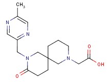 {8-[(5-methyl-2-pyrazinyl)methyl]-9-oxo-2,8-diazaspiro[5.5]undec-2-yl}acetic acid