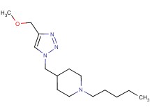 4-{[4-(methoxymethyl)-1H-1,2,3-triazol-1-yl]methyl}-1-pentylpiperidine