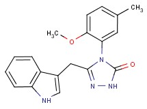 5-(1H-indol-3-ylmethyl)-4-(2-methoxy-5-methylphenyl)-2,4-dihydro-3H-1,2,4-triazol-3-one