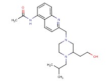 N-(2-{[3-(2-hydroxyethyl)-4-isobutyl-1-piperazinyl]methyl}-5-quinolinyl)acetamide