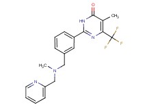 5-methyl-2-(3-{[methyl(pyridin-2-ylmethyl)amino]methyl}phenyl)-6-(trifluoromethyl)pyrimidin-4(3H)-one