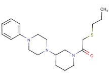 1-phenyl-4-{1-[(propylthio)acetyl]-3-piperidinyl}piperazine