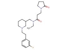 N-ethyl-N-({1-[2-(3-fluorophenyl)ethyl]-3-piperidinyl}methyl)-3-(2-oxo-1-pyrrolidinyl)propanamide