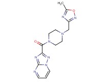 2-({4-[(5-methyl-1,2,4-oxadiazol-3-yl)methyl]piperazin-1-yl}carbonyl)[1,2,4]triazolo[1,5-a]pyrimidine