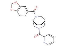 (1S*,5R*)-6-(1,3-benzodioxol-5-ylcarbonyl)-3-(pyridin-2-ylcarbonyl)-3,6-diazabicyclo[3.2.2]nonane