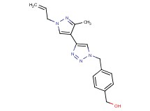 (4-{[4-(1-allyl-3-methyl-1H-pyrazol-4-yl)-1H-1,2,3-triazol-1-yl]methyl}phenyl)methanol