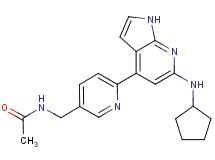 N-({6-[6-(cyclopentylamino)-1H-pyrrolo[2,3-b]pyridin-4-yl]pyridin-3-yl}methyl)acetamide