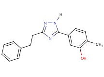 2-methyl-5-[3-(2-phenylethyl)-1H-1,2,4-triazol-5-yl]phenol