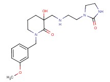 3-hydroxy-1-(3-methoxybenzyl)-3-({[2-(2-oxoimidazolidin-1-yl)ethyl]amino}methyl)piperidin-2-one