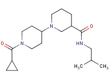 1'-(cyclopropylcarbonyl)-N-isobutyl-1,4'-bipiperidine-3-carboxamide