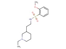 N-[2-(1-ethylpiperidin-3-yl)ethyl]-2-methoxybenzenesulfonamide