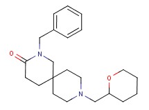 2-benzyl-9-(tetrahydro-2H-pyran-2-ylmethyl)-2,9-diazaspiro[5.5]undecan-3-one