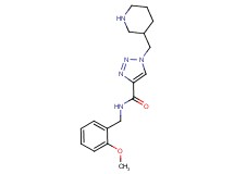 N-(2-methoxybenzyl)-1-(piperidin-3-ylmethyl)-1H-1,2,3-triazole-4-carboxamide