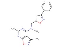 N,3,6-trimethyl-N-[(3-phenyl-5-isoxazolyl)methyl]isoxazolo[5,4-d]pyrimidin-4-amine