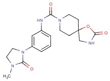 N-[3-(3-methyl-2-oxoimidazolidin-1-yl)phenyl]-2-oxo-1-oxa-3,8-diazaspiro[4.5]decane-8-carboxamide