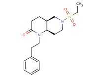 (4aS*,8aR*)-6-(ethylsulfonyl)-1-(2-phenylethyl)octahydro-1,6-naphthyridin-2(1H)-one