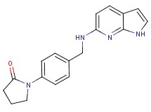 1-{4-[(1H-pyrrolo[2,3-b]pyridin-6-ylamino)methyl]phenyl}pyrrolidin-2-one
