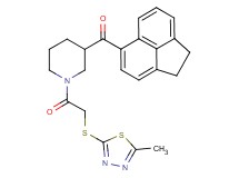 1,2-dihydro-5-acenaphthylenyl(1-{[(5-methyl-1,3,4-thiadiazol-2-yl)thio]acetyl}-3-piperidinyl)methanone