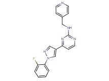 4-[1-(2-fluorophenyl)-1H-pyrazol-4-yl]-N-(4-pyridinylmethyl)-2-pyrimidinamine
