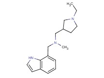 1-(1-ethylpyrrolidin-3-yl)-N-(1H-indol-7-ylmethyl)-N-methylmethanamine