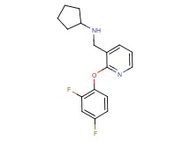 N-{[2-(2,4-difluorophenoxy)-3-pyridinyl]methyl}cyclopentanamine